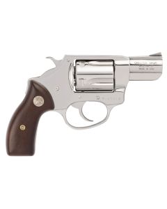 Charter Arms 73829 UndercoverSmall 38 Special, 5 Shot 2" High Polished Stainless Steel Barrel, Cylinder &amp; Frame w/Wood Grip, Exposed Hammer