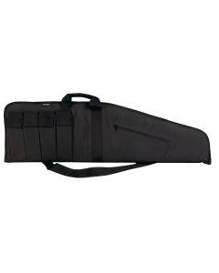 Bulldog BD423 Extreme Tactical25" Black Water-Resistant Nylon, Tricot Lining, 4 External Velcro Magazine Pouches, Soft Padding