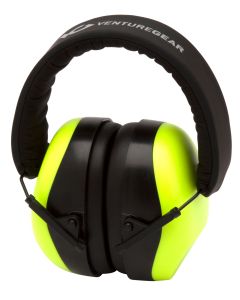 Pyramex VGPM8031C Venture Gear V80 Muff Foam 26 dB 32 dB Over the Head Orange Lime/Black Adult 1 Pair
