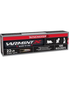 Winchester Ammo XHV22LR Super X22LR 40gr Hyper Velocity Hollow Point Copper Plated 100 Per Box/20 Case