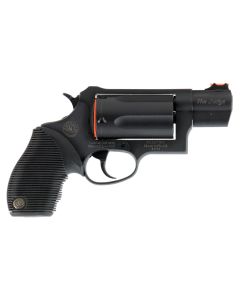 Taurus 2441031TC Judge Public Defender Small Frame 45 Colt (LC) 410 Bore 5rd 2" Matte Black Oxide Steel Barrel, Cylinder &amp; Frame, Black Ribber Grip, Transfer Bar Safety, Exposed Hammer