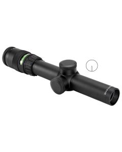 Trijicon 200057 AccuPointBlack Hardcoat Anodized 1-4x 24mm 30mm Tube Illuminated Green Triangle Post Reticle