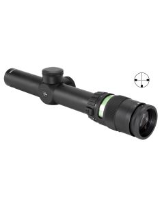 Trijicon 200054 AccuPointBlack Hardcoat Anodized 1-4x 24mm 30mm Tube German #4 Crosshair w/ Green Dot Reticle