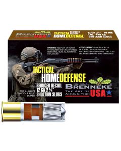 Brenneke SL122THD THD Home Defense 12Gauge 2.75" 1oz Slug Shot 5 Per Box/50 Case