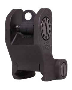 Troy Ind SSIGFRSROBT00 Rear Fixed BattleSight RoundBlack Hardcoat Anodized for AR-15/AR-10