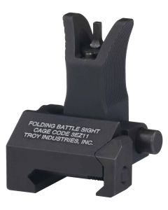 Troy Ind SSIGFBSFMBT00 Front Folding BattleSight M4Black Hardcoat Anodized