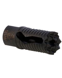 Troy Ind SBRAMED05BT00 Medieval Muzzle Brake Black Steel with 1/2"-28 tpi Threads &amp; 2.25" OAL for 5.56x45mm NATO AR-Platform