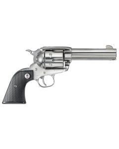 Ruger 5133 Vaquero SASS 357 Mag 6rd 4.62" High Gloss Steel Barrel, Cylinder &amp; Frame, Black Checkered Polymer Grip, Transfer Bar Safety, Montado Hammer (2 of2)