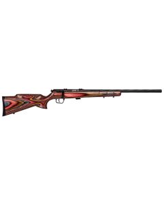 Savage Arms 25735 Mark II BRJ Full Size 22 LR 5+1 21" Matte Black Spiral Fluted Barrel, Matte Black Drilled &amp; Tapped Carbon Steel Receiver, Royal Jacaranda Fixed Laminate Stock, Right Hand