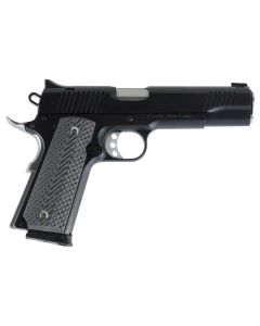 Magnum Research DE1911G 1911 G 45 ACP Caliber with 5.01" Barrel, 8+1 Capacity, Overall Matte Black Finish Carbon Steel, Beavertail Frame, Serrated Slide &amp; Black/Gray G10 Grip