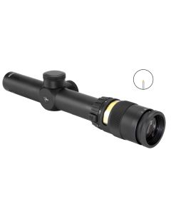 Trijicon 200052 AccuPointBlack Hardcoat Anodized 1-4x 24mm 30mm Tube Illuminated Amber Triangle Post Reticle