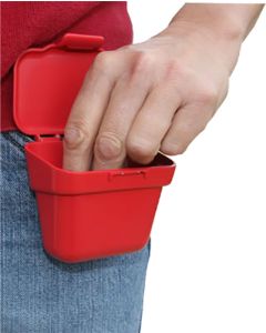 MTM Case-Gard ABP Ammo Belt PouchHandgun/Rifle Multi-Caliber 100rd Belt Clip Mount Red Plastic