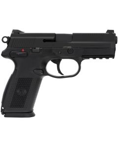 FN 66822 FNX9mm Luger 17+1 4" Black Steel Barrel, Matte Black Serrated Steel Slide, Matte Black Polymer Frame w/Picatinny Rail, Black Interchangeable Backstrap Grip, Ambidextrous