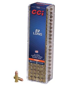 CCI 0029 Target Rimfire 22Long 29gr Copper Plated Round Nose 100 Per Box/50 Case