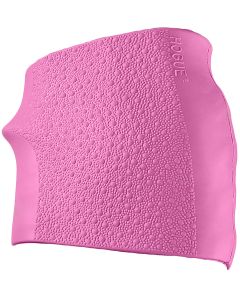 Hogue 18007 HandAll Jr. Grip Sleeve Small Size made of Rubber with Textured Pink Finish &amp; Finger Groove for Most 22, 25 &amp; 38 Pistols
