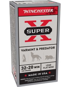 Winchester Ammo X32201 Super X32-20Win 100gr Lead 50 Per Box/10 Case