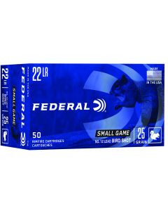 Federal 716 Small Game &amp; Target22LR 25gr #12 Lead Bird Shot 50 Per Box/50 Case