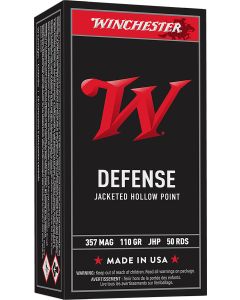 Winchester Ammo Q4204 USA357Mag 110gr Jacketed Hollow Point 50 Per Box/10 Case