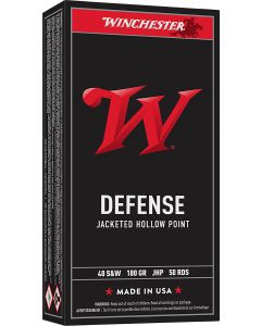 Winchester Ammo USA40JHP USA40S&amp;W 180gr Jacketed Hollow Point 50 Per Box/10 Case