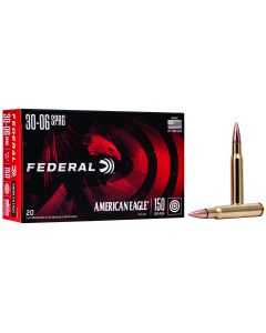 Federal AE3006N American Eagle Rifle 30-06Springfield 150gr Full Metal Jacket Boat Tail 20 Per Box/25 Case