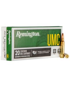 Remington Ammunition 23711 UMC223Rem 55gr Full Metal Jacket 20 Per Box/10 Case