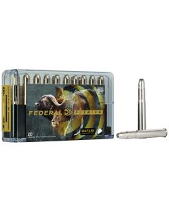 Federal P470T1 Premium Safari Cape-Shok 470NitroExpress 500gr Trophy Bonded Bear Claw 20 Per Box/10 Case