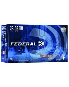 Federal 2506BS Power-Shok25-06Rem 117gr Jacketed Soft Point 20 Per Box/10 Case