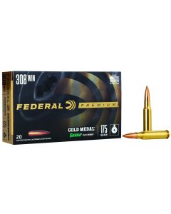 Federal GM308M2 Premium Gold Medal 308Win 175gr Sierra MatchKing BTHP 20 Per Box/10 Case