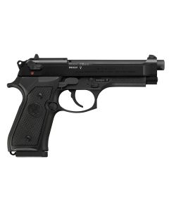 Beretta USA J90A1M9F18 M9Full Size Frame 22 LR 10+1, 5.30" Black Steel Barrel, Black Bruniton Serrated Slide, Black Aluminum Frame w/Beavertail, Ambidextrous