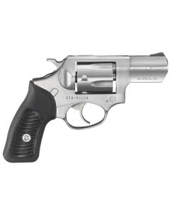 Ruger 5737 SP10138 Special +P 5rd 2.25" Satin Stainless Steel Barrel, Cylinder &amp; Frame, Black Rubber Grip, Transfer Bar Safety, Exposed Hammer