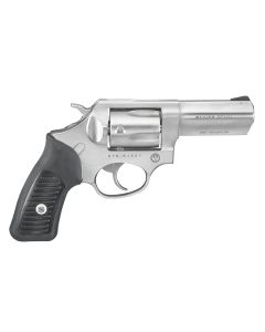 Ruger 5719 SP101357 Mag 5rd 3.10" Satin Stainless Steel Barrel, Cylinder &amp; Frame, Black Rubber Grip, Transfer Bar Safety, Exposed Hammer