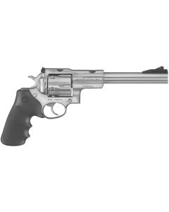 Ruger 5501 Super Redhawk44 Rem Mag/44 Special 6rd 7.50" Satin Stainless Steel w/Integral Mount Barrel, Satin Stainless Cylinder &amp; Frame, Black Hogue Tamer Monogrip, Transfer Bar Safety