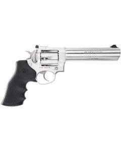 Ruger 1707 GP100Medium Frame 357 Mag 6rd 6" Satin Stainless Steel Barrel, Cylinder &amp; Frame, Hogue Monogrip, Transfer Bar Safety, Exposed Hammer