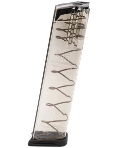 ETS Group GLK922 Pistol Mags Competition Legal 22rd 9mm Luger Compatible w/Glock 17/18/19/19X/26/34/45 Gen1-5 Clear Polymer