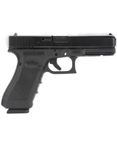 Glock PG3750201 G37 Gen4 45 GAP 10+1 4.49" Steel Barrel, Matte Black Serrated Steel Slide, Black Polymer Frame w/Picatinny Rail, Black Interchangeable Backstrap Grip