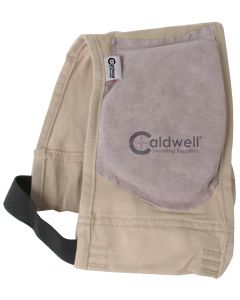 Caldwell 300010 Magnum Recoil Shield Tan Cloth w/Leather Pad