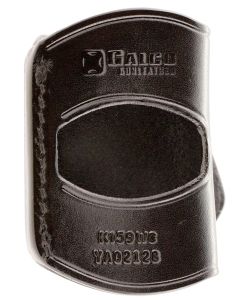 Galco YAQ212B YaquiOWB Black Leather Belt Slide Fits 1911 Fits 3-5" Barrel Right Hand