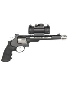 Smith &amp; Wesson 170318 Performance Center 629 Hunter 44 Rem Mag 6rd 7.50" Stainless Steel Black Stainless Steel Black Polymer Grip
