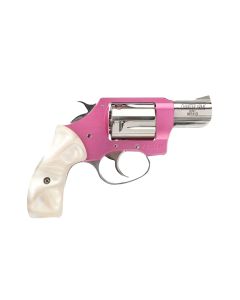 Charter Arms 53839 Undercover Lite Chic Lady Small 38 Special 5 Shot 2" High Polished Stainless Steel Barrel &amp; Cylinder, Pink Aluminum Frame, Pearl Grip, Exposed Hammer