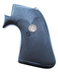 Pachmayr 03163 Presentation Grip Checkered Black Rubber for Ruger Super Blackhawk with Square Trigger Guard