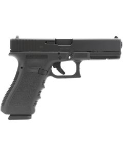 Glock PI1750201 G17 Gen3*CA Compliant 9mm Luger4.49" Barrel 10+1, Black Polymer Frame &amp; Slide, Finger Grooved Rough Texture Polymer Grip, Safe Action Trigger