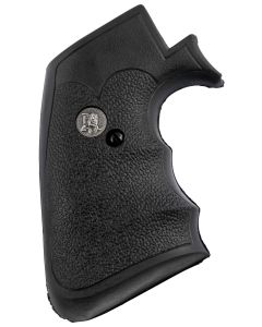 Pachmayr 05134 Decelerator Grip Checkered Black Rubber with Finger Grooves for Ruger Super Blackhawk