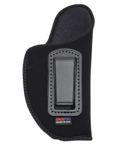 GrovTec US Inc GTHL14101R Inside The PantsIWB Size 01 Black Suede Belt Clip Fits Med Semi-Auto 3-4" Barrel Right Hand
