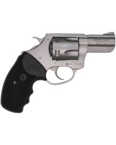 Charter Arms 74020 PitbullLarge 40 S&amp;W 5 Shot 2.30" Matte Stainless Steel Barrel, Cylinder &amp; Frame w/Black Finger Grooved Rubber Grip