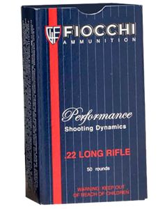 Fiocchi 22FHPSUB Shooting Dynamics Subsonic 22LR 38gr HollowPoint 50 Per Box/100 Case