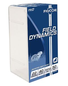 Fiocchi 22FWMA Field Dynamics Performance 22WMR 40gr Jacketed Soft Point 50 Per Box/40 Case