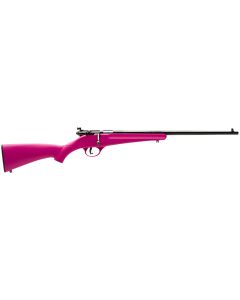 Savage Arms 13780 RascalYouth 22 LR 1rd 16.13" Matte Black Sporter Barrel, Matte Black Carbon Steel Receiver, Pink Fixed Synthetic Stock, Right Hand