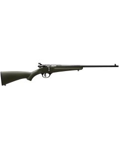 Savage Arms 13790 RascalYouth 22 LR 1rd 16.13" Matte Black Sporter Barrel, Matte Black Carbon Steel Receiver, Green Fixed Synthetic Stock, Right Hand