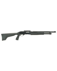 Stevens 19496 320 Security 12 Gauge 3" 5+1 18.50" Matte Black Carbon Steel Barrel, Matte Black Fixed Pistol Grip Stock, Ambidextrous 1-Piece Rail Includes Fixed Cylinder Bore Choke