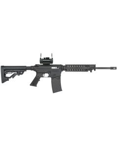 Mossberg 37232 715 Tactical Full Size 22 LR 10+1 16.25" Blued Steel Barrel, Black Picatinny Rail Receiver, Black A2 Adjustable Synthetic Stock, Black Polymer Grip, Red Dot 30mm, Right Hand